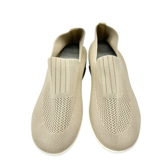 Slip On Sneakers Womens Size 8 US 40 EU Beige Knit With Cushioned Sole - Picture 3 of 7